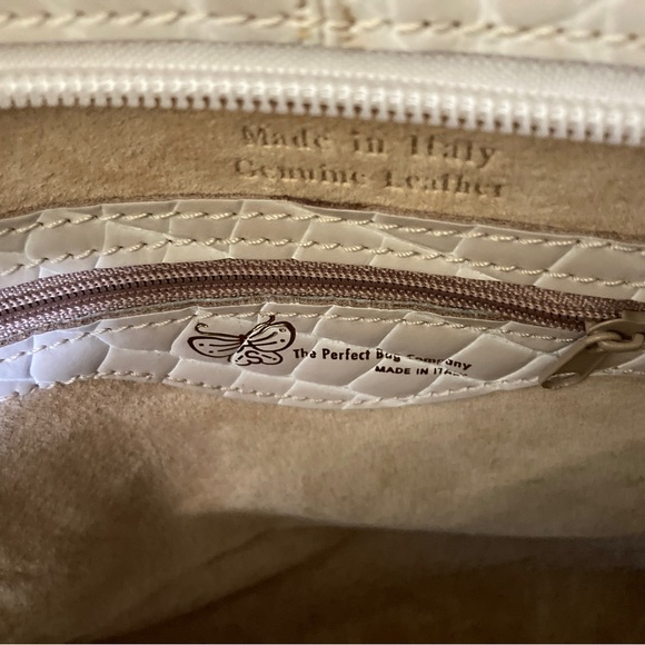 PERFECT BAG Co. Crocodile Embossed  Italian Leather Tote - Picture 2 of 13